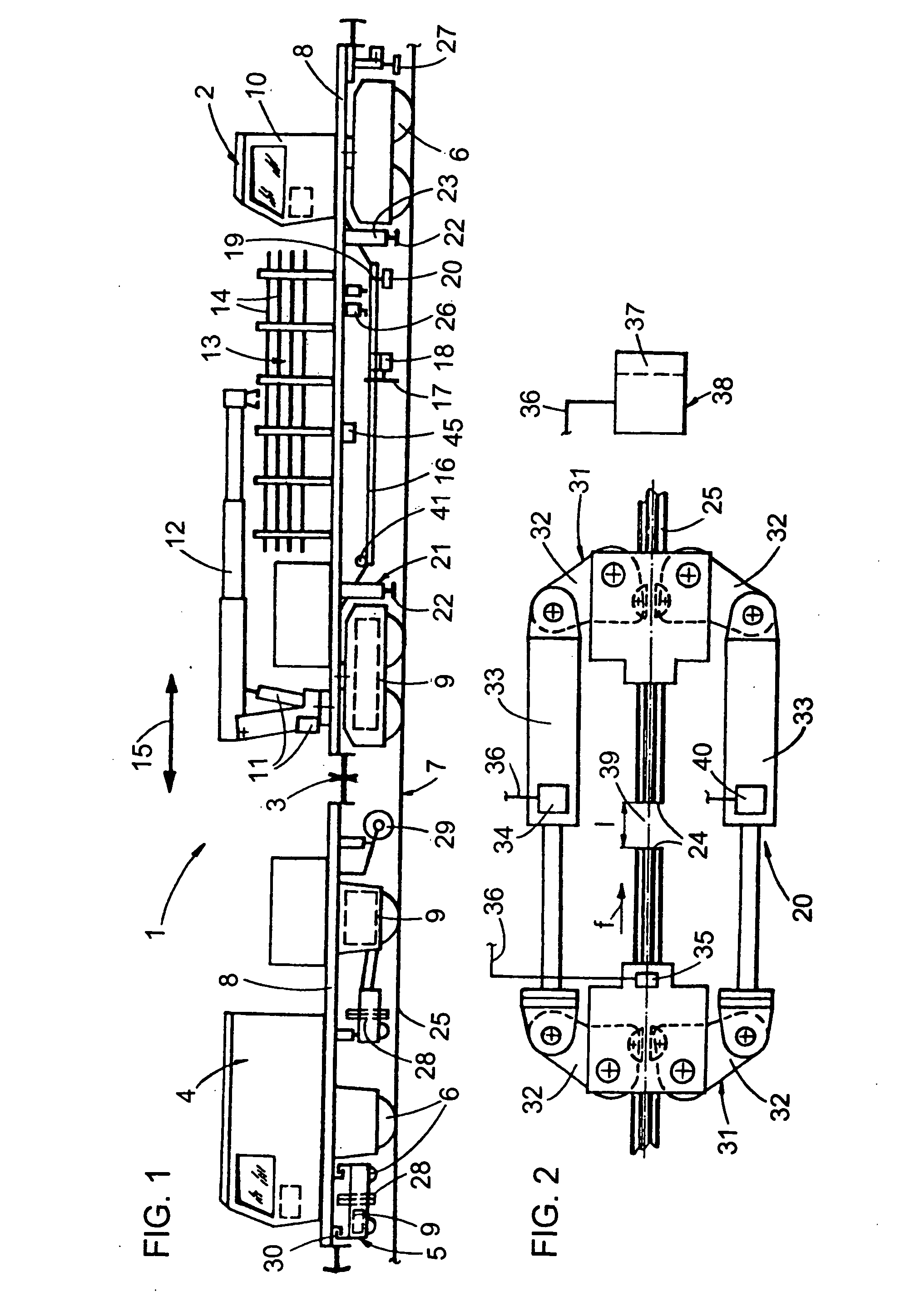 Method and machine for replacing damaged rail sections of a track