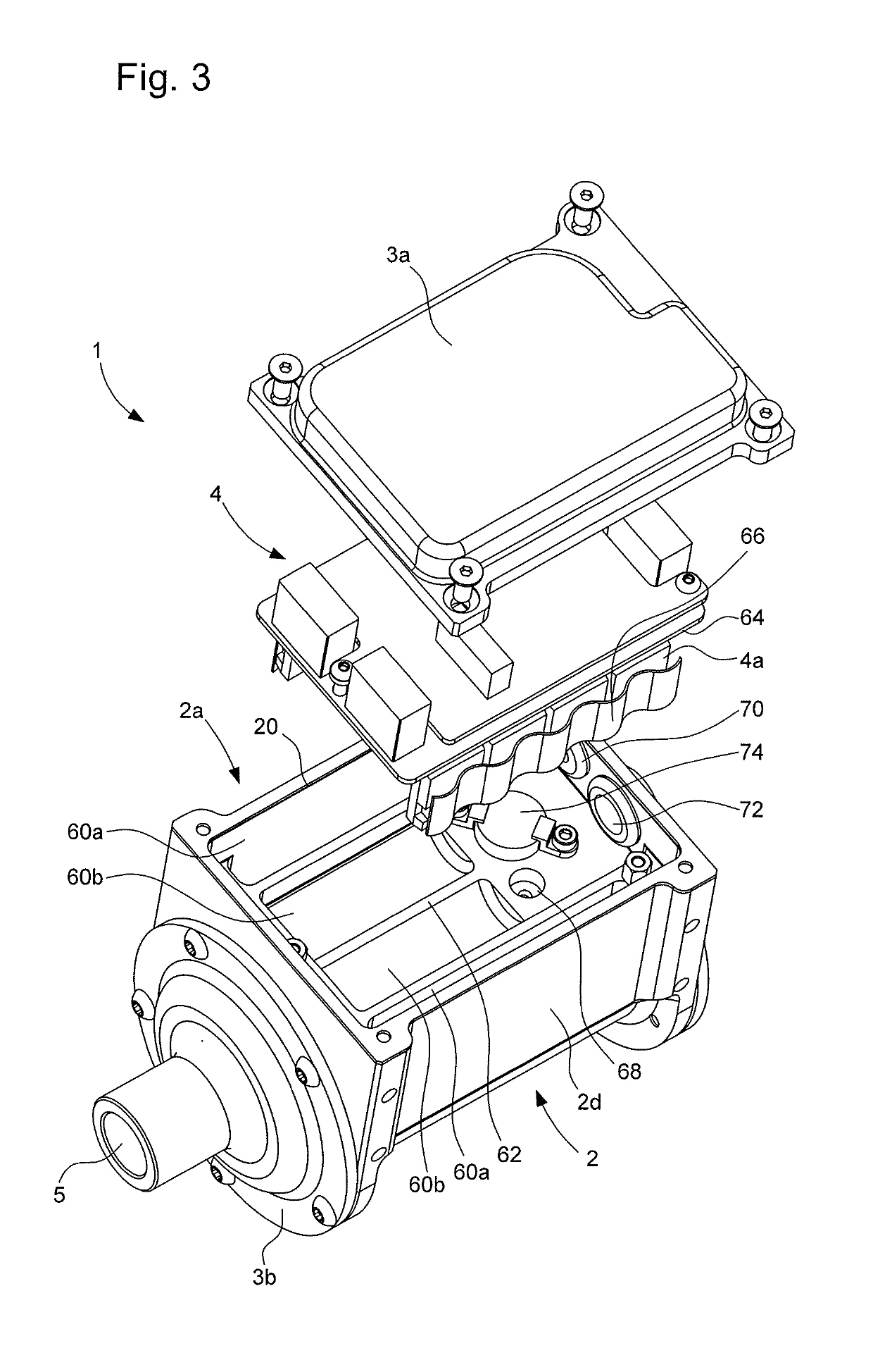 Heat pump comprising a fluid compressor