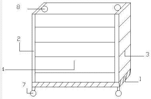 Stable pole plate dry storage rack