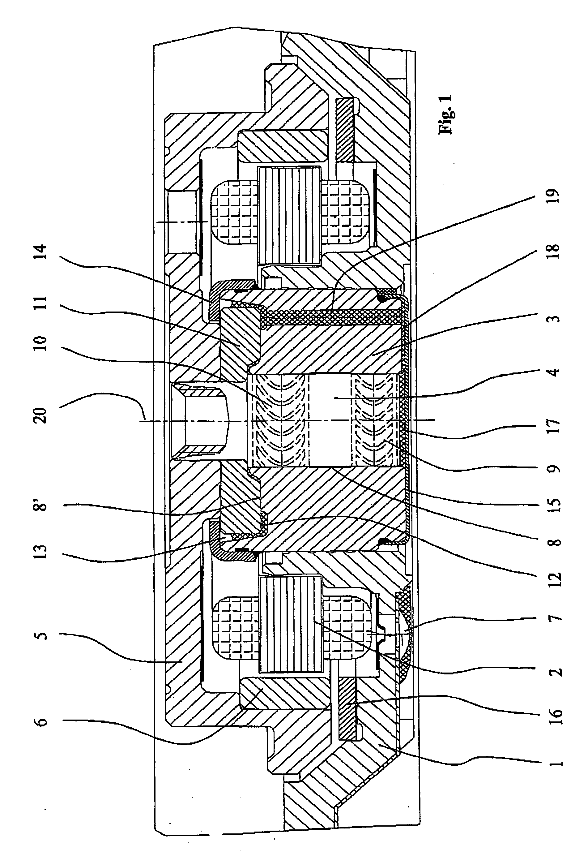 Spindle motor having a hydrodynamic bearing system