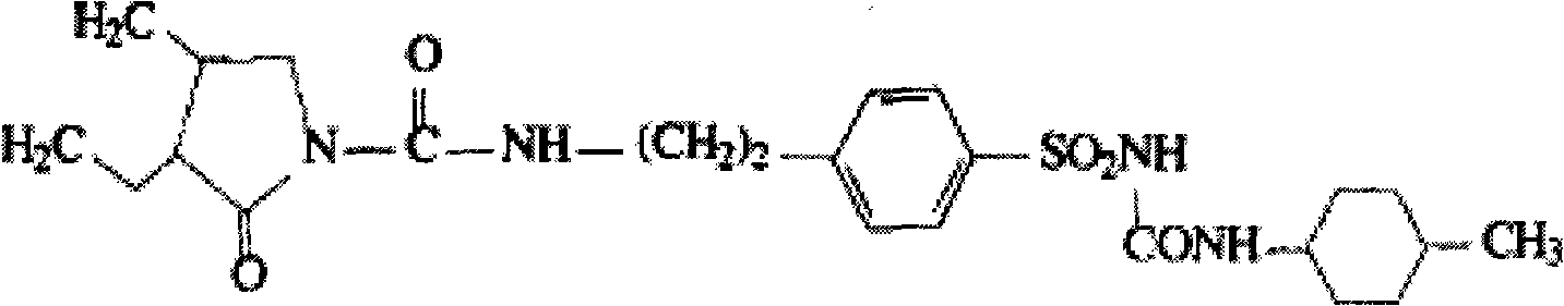 Glimepiride aqueous solution administration system and preparation method thereof