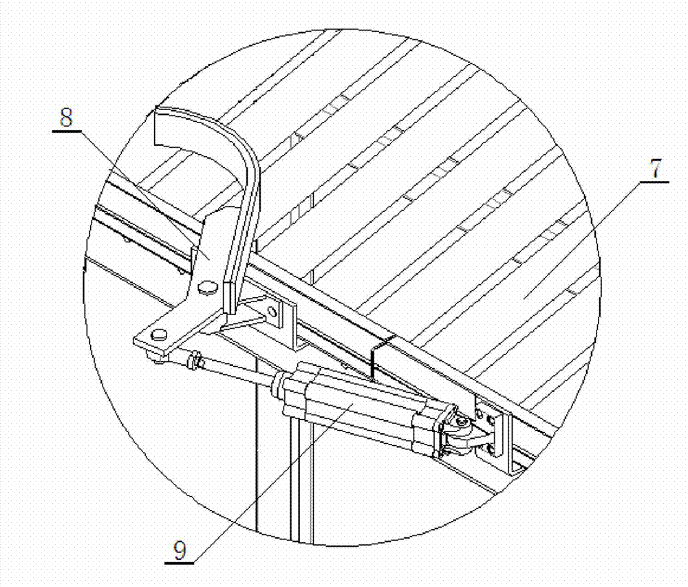 Stacking device suitable for layered staggered superposition of goods of stacking machine