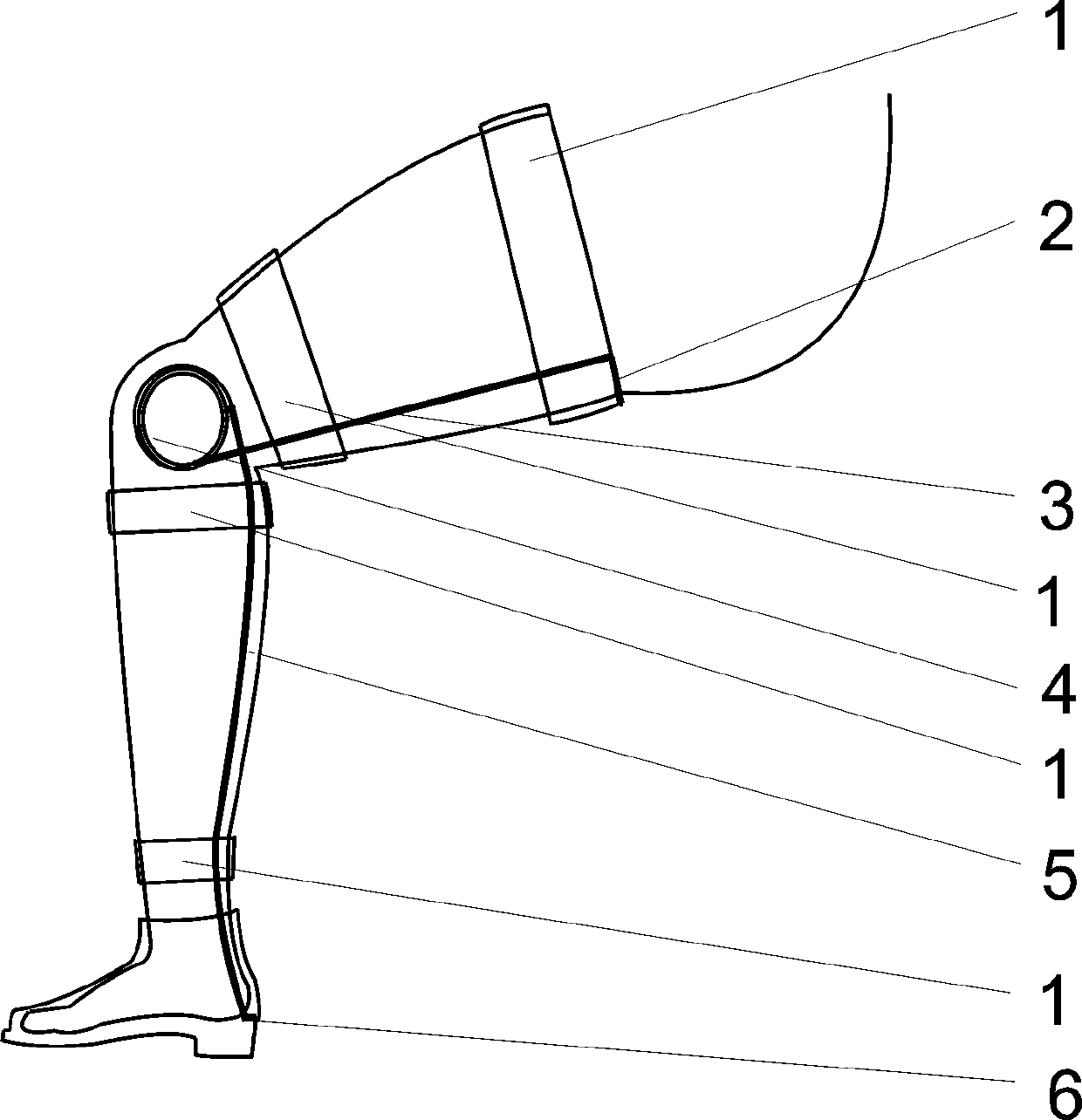 knee joint protection device