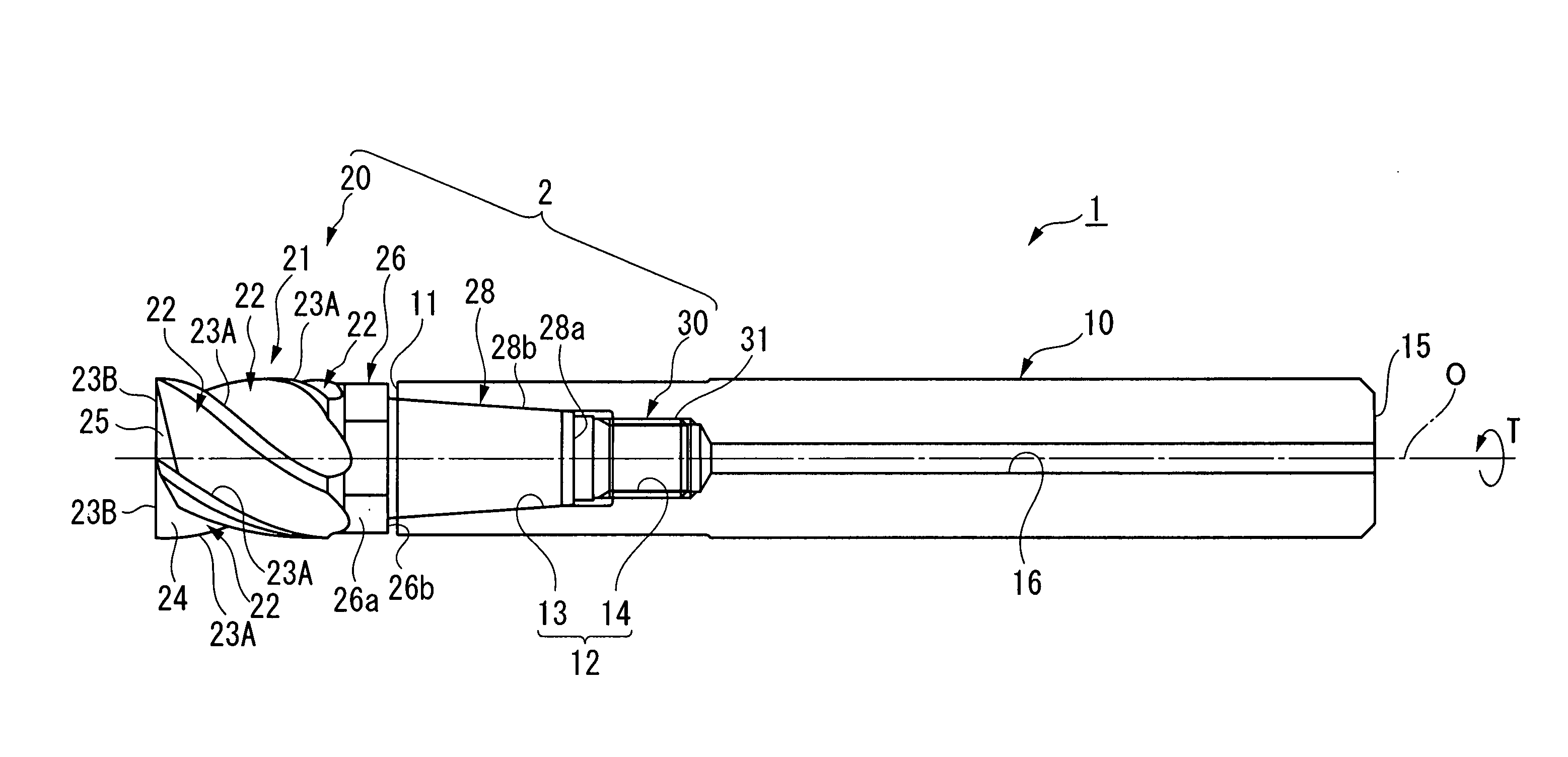 Exchangeable cutting head and cutting tool having the same