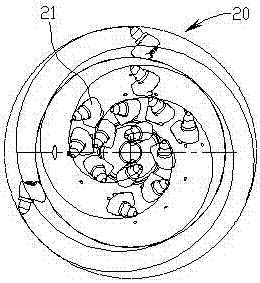 Cutting part of an internal spray roadheader