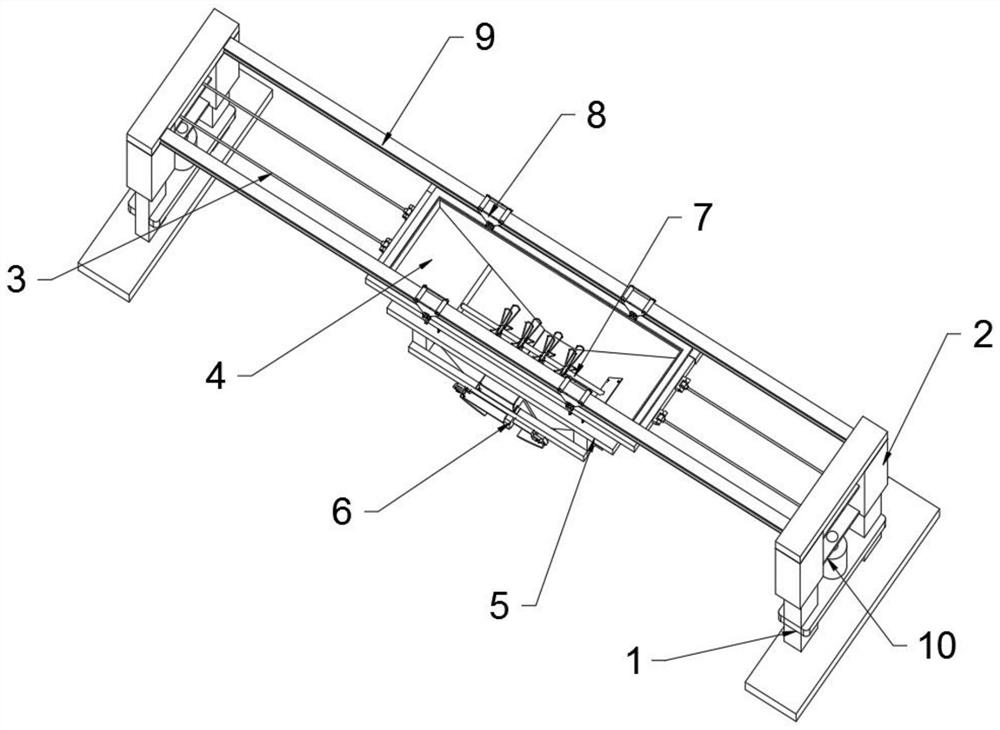 Concrete pouring device for water conservancy project