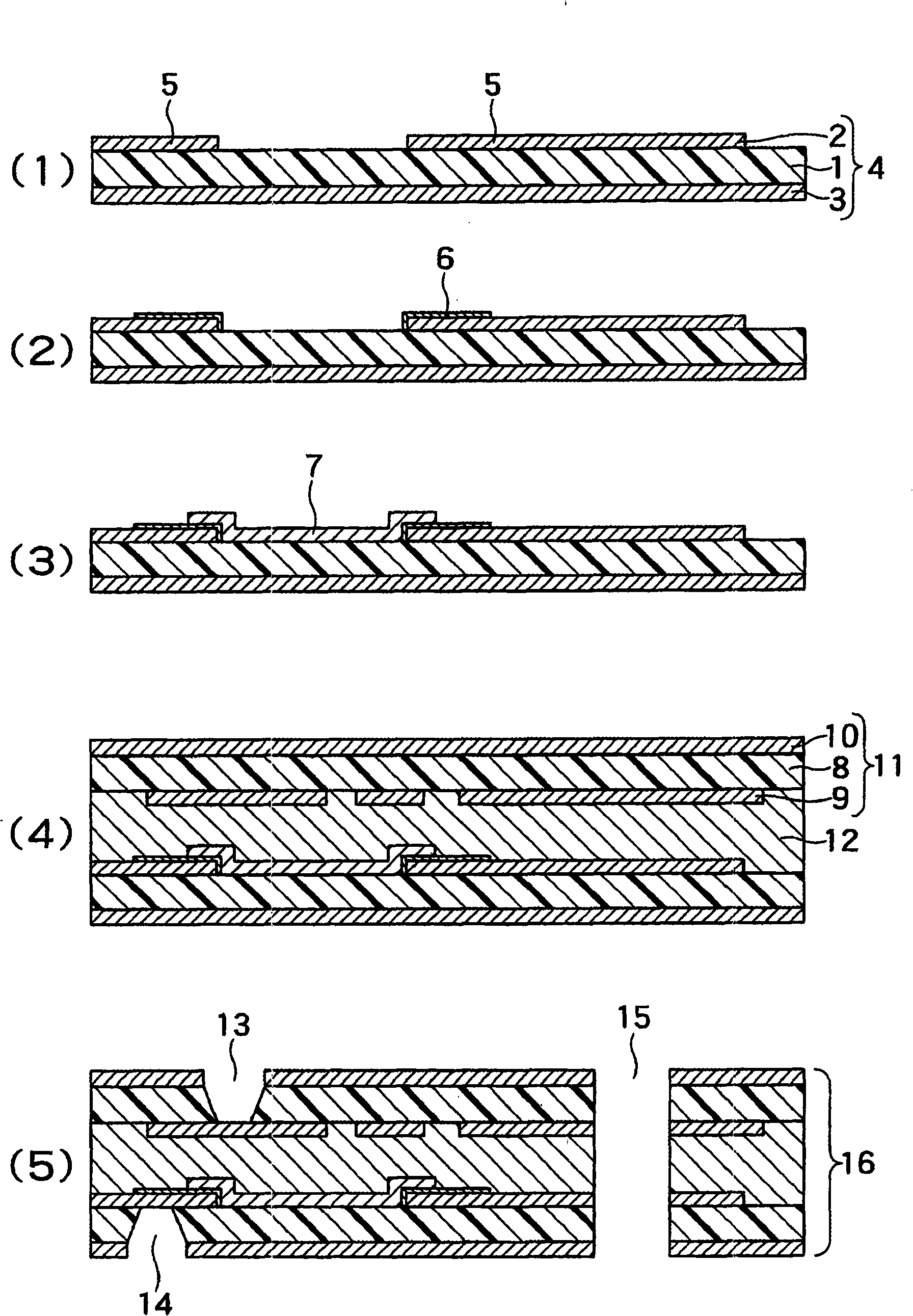 Method of producing printed circuit board incorporating resistance element