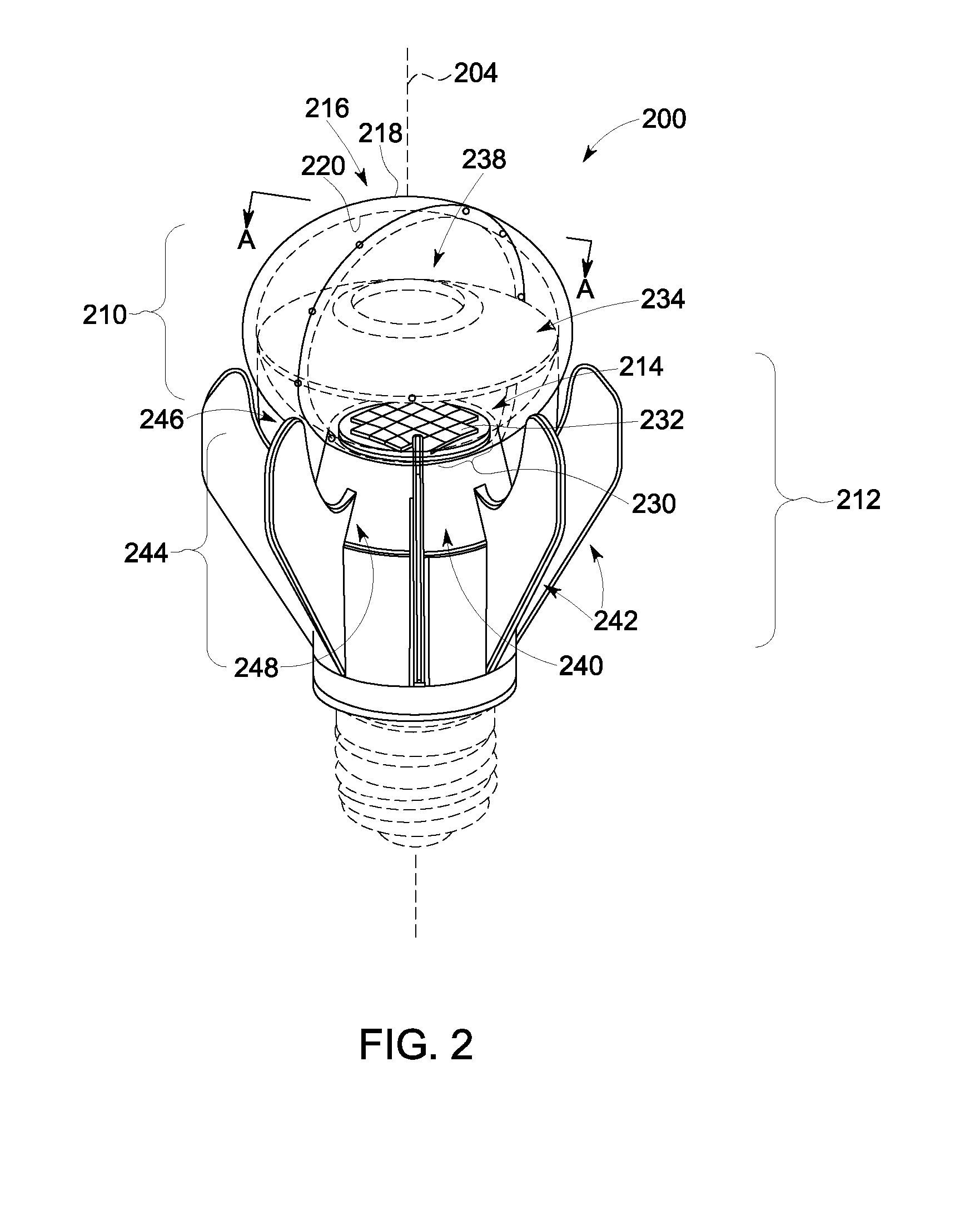 Lighting apparatus with a light source comprising light emitting diodes