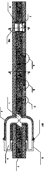 Prefabricated branched power cable structure for electric power