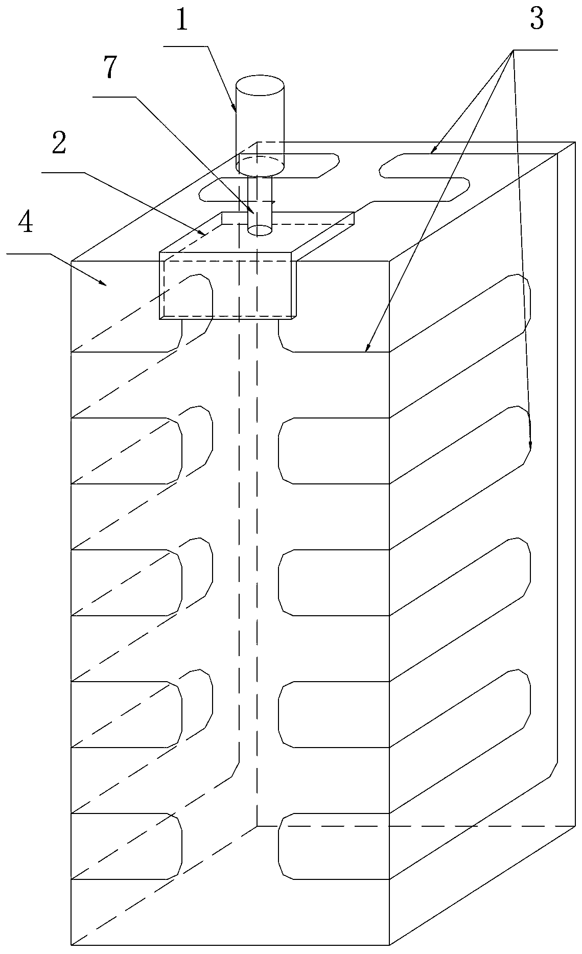 A heat pipe heat transfer system at the low temperature end of a low temperature refrigerator