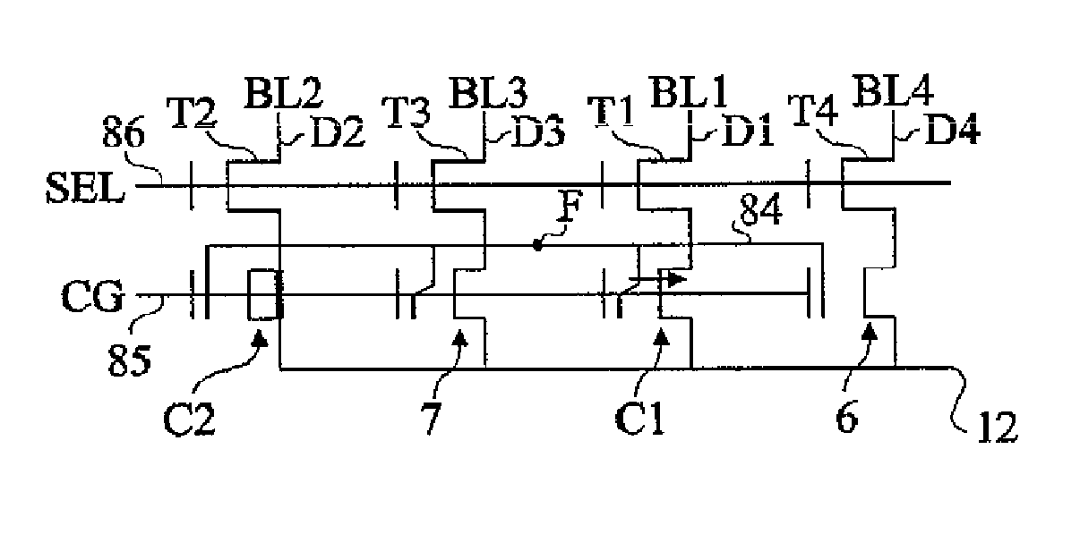 EEPROM charge retention circuit for time measurement