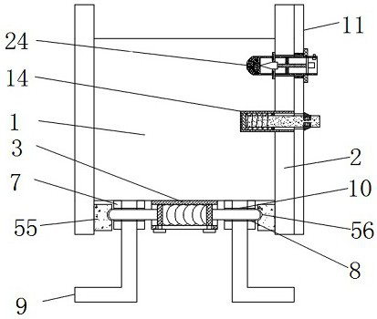 Stainless steel draught fan convenient to disassemble