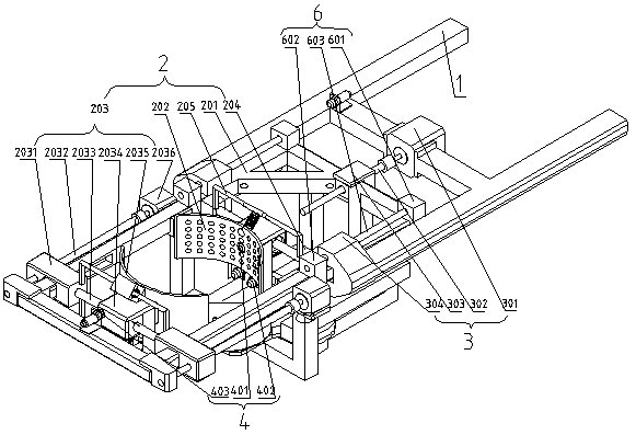 One-sided clamping pineapple picking device and application method thereof