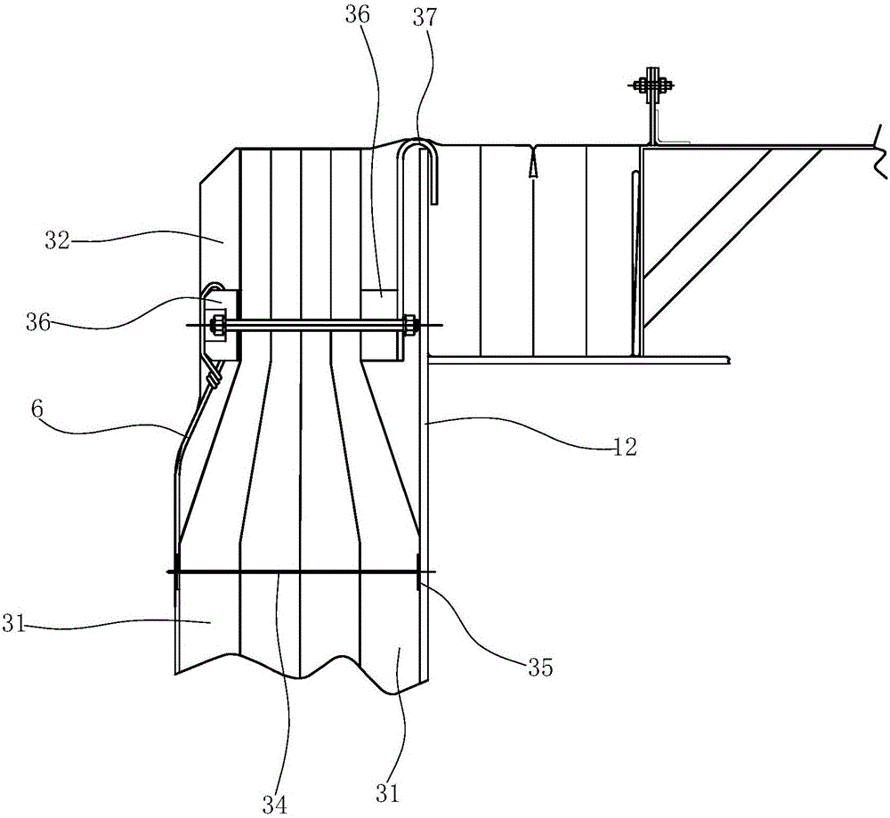 An elastic felt hanging method for a large full-containment low-temperature storage tank