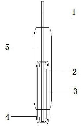 Solid hydrogen ion concentration electrode based on conductive polyaniline and preparing method thereof