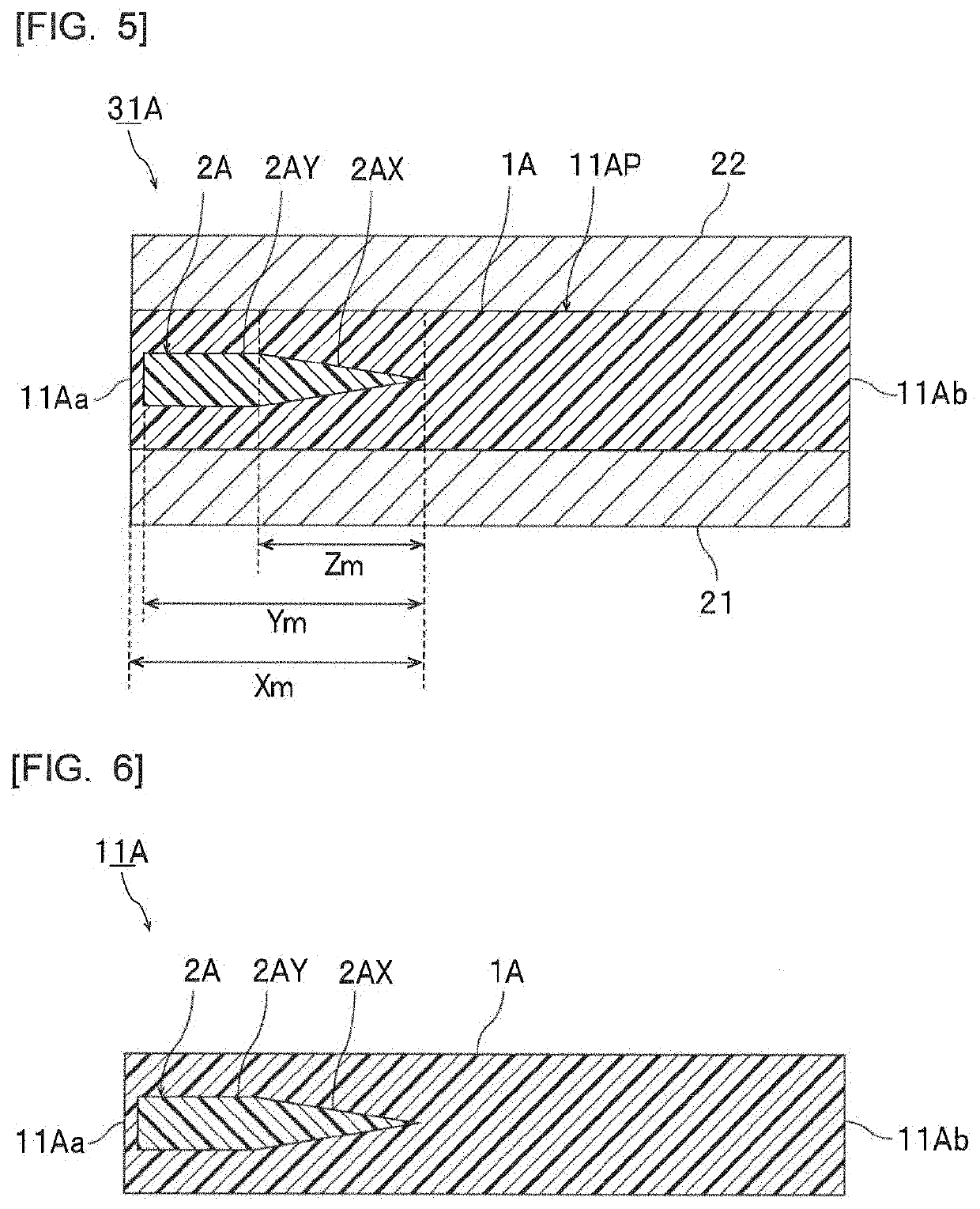 Laminated glass set and laminated glass structure