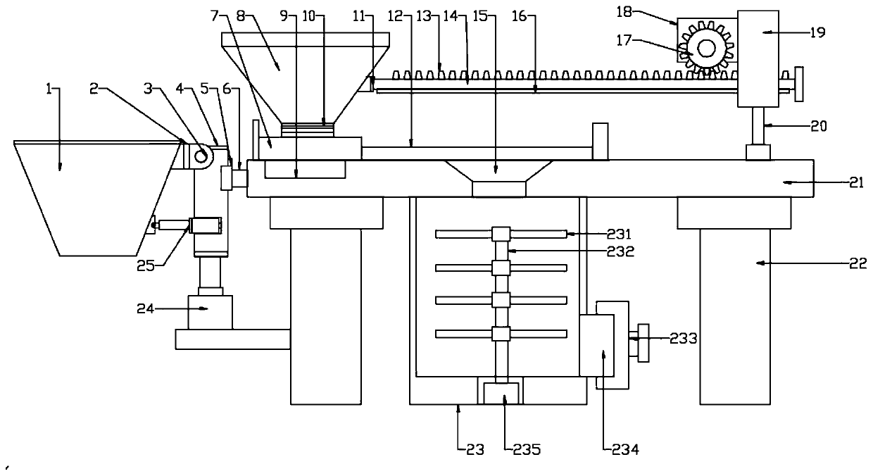 A device for batching concrete