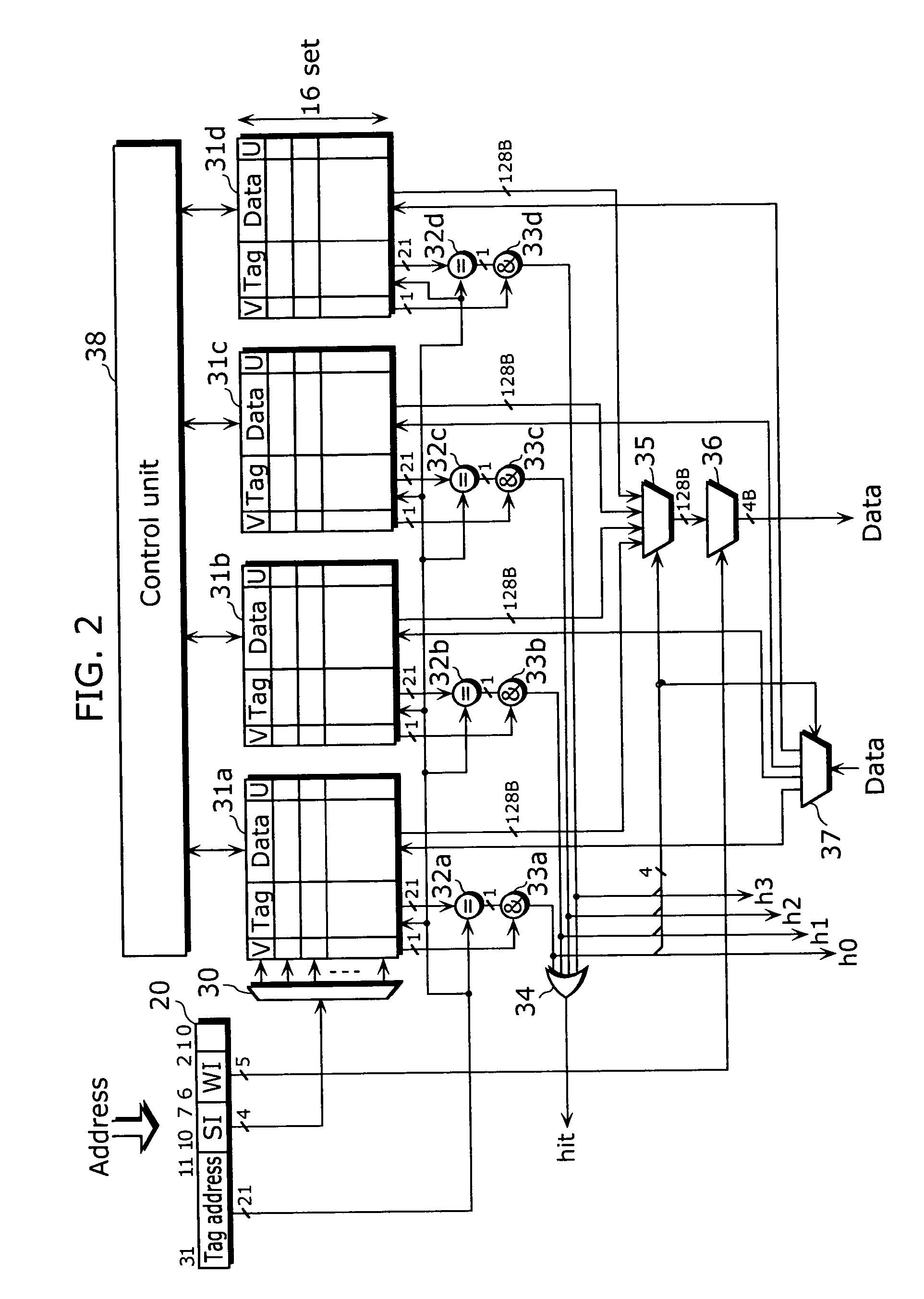 Cache memory and cache memory control method