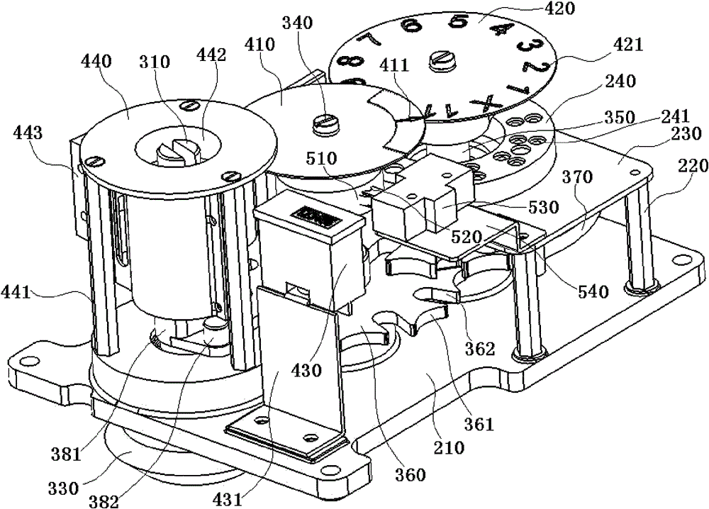 A manual drive mechanism of off-excitation tap changer