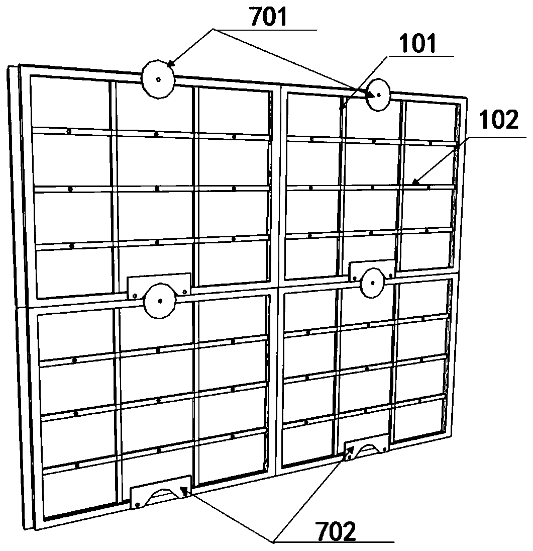 Quickly positioning highly waterproof ultra-high-performance concrete combined permanent template