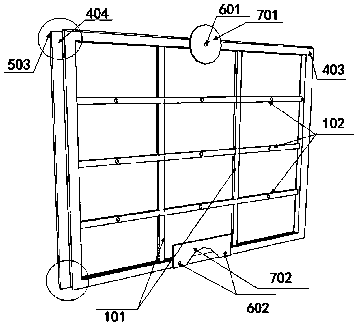 Quickly positioning highly waterproof ultra-high-performance concrete combined permanent template