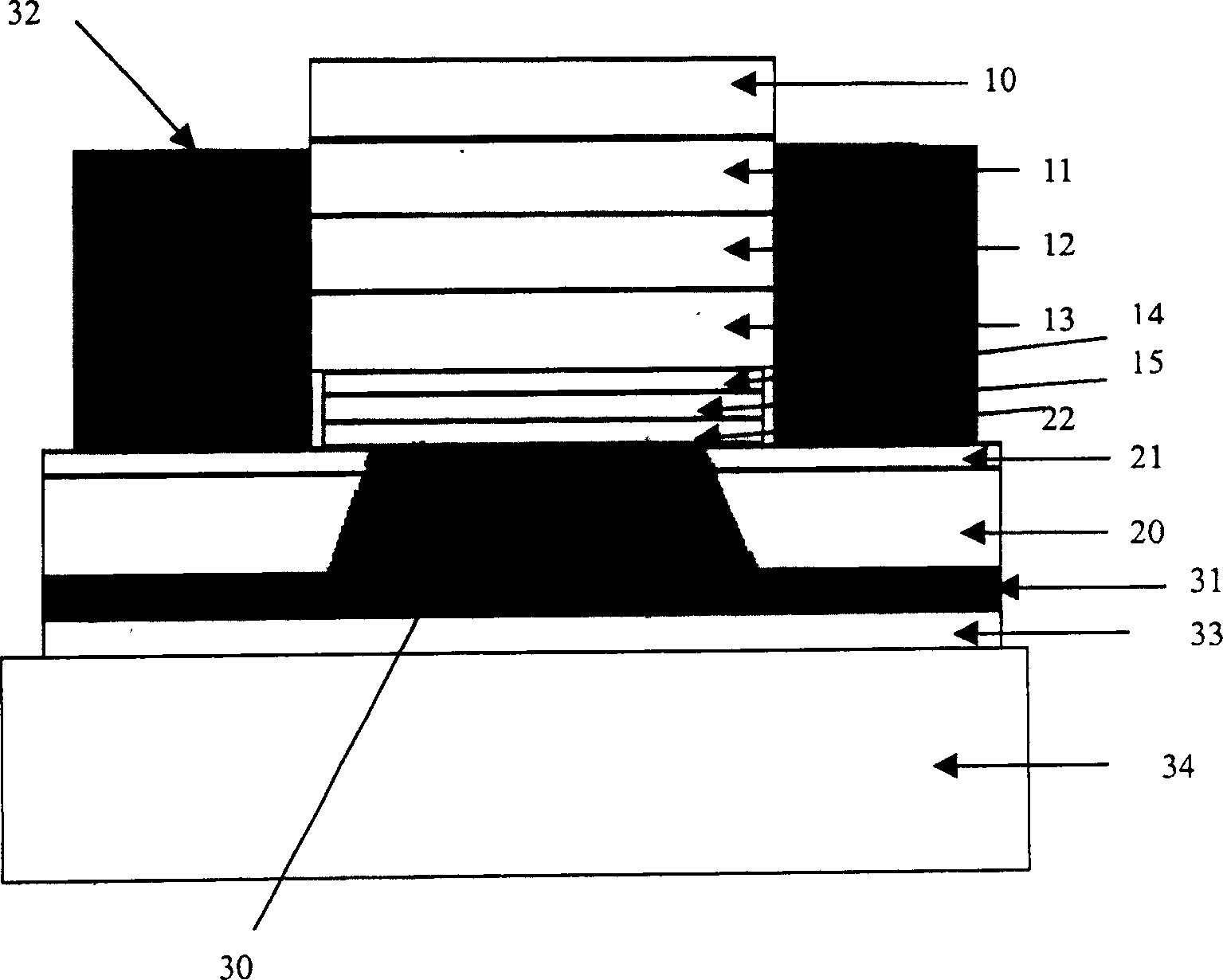 Method for fabricating tube core of light emitting diode in gallium nitride substrate through technique of reverse filling welding