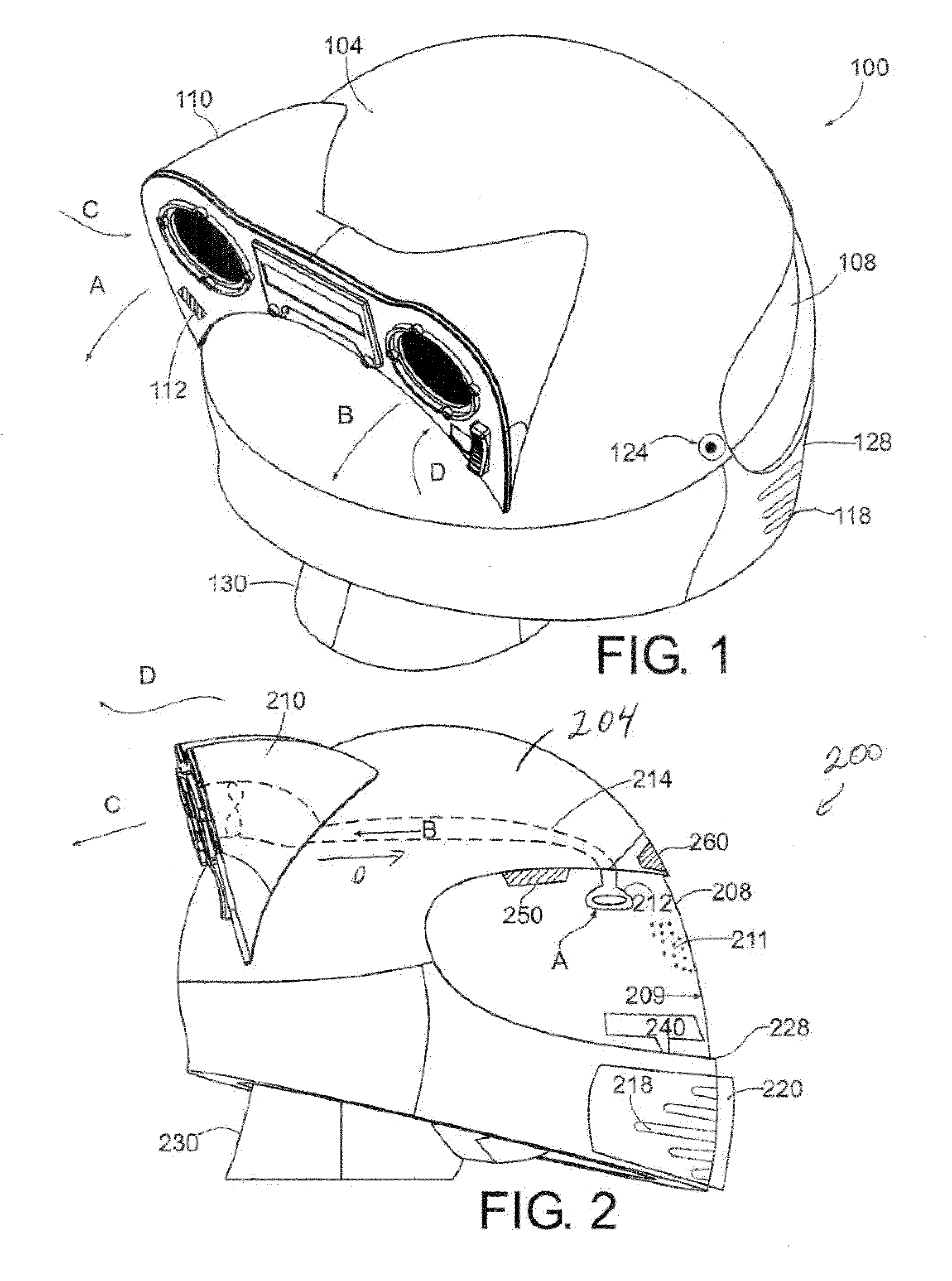 Actively ventilated helmet systems and methods