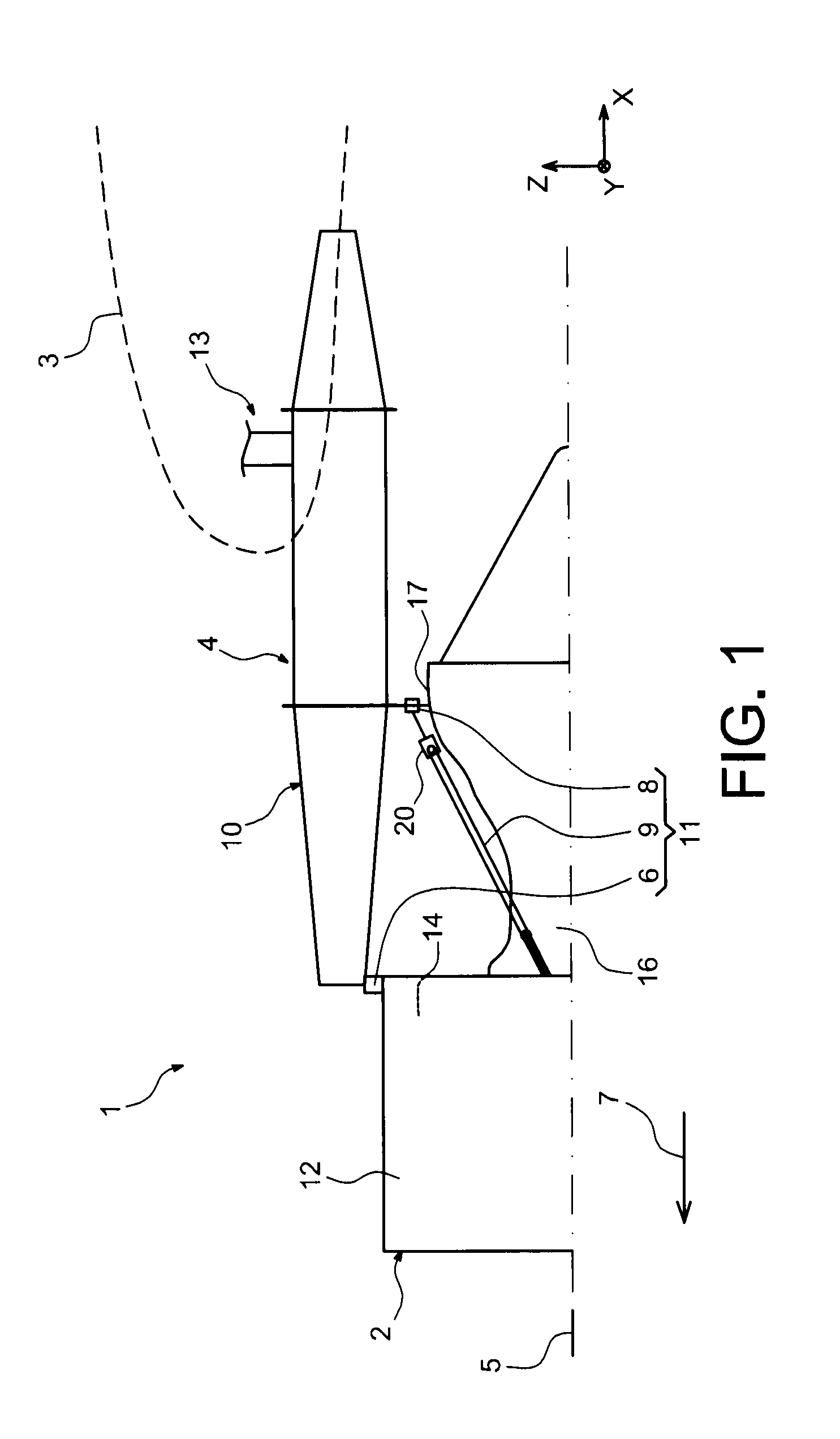 Aircraft engine attachment pylon comprising a box with a circular or elliptical shaped section