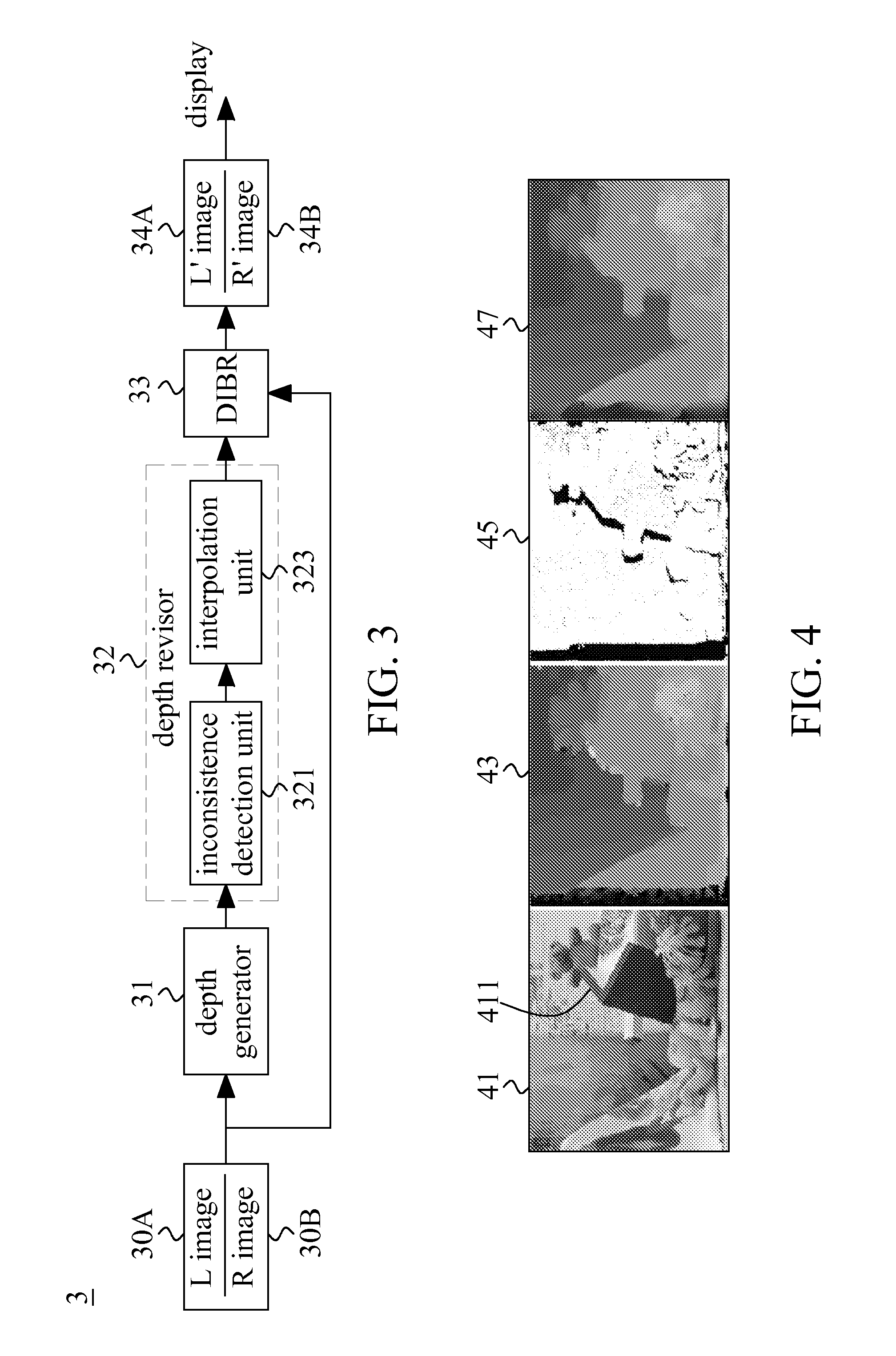 System and method of revising depth of a 3D image pair
