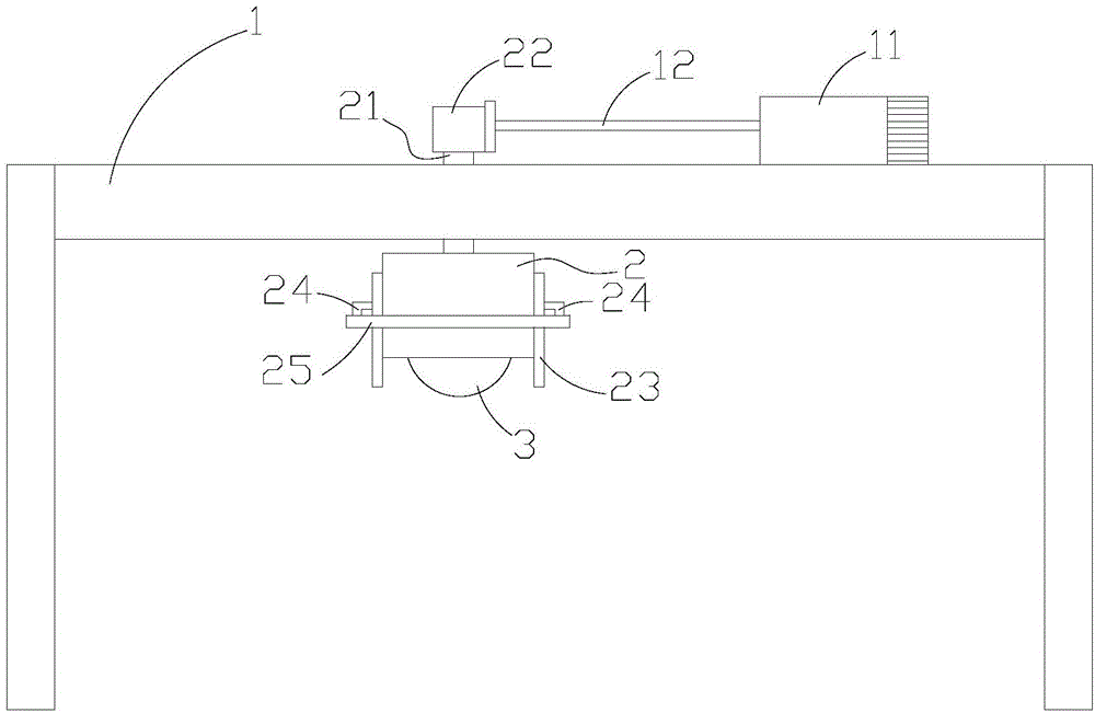 Cutting device of section cutting machine