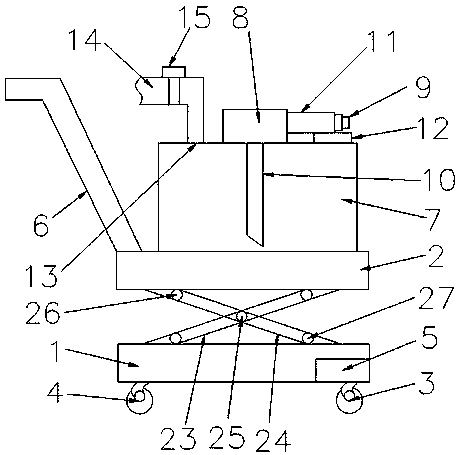 Paint spraying device for building decoration