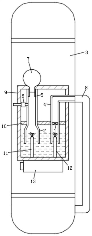 Diving oxygen bottle with self-rescue function