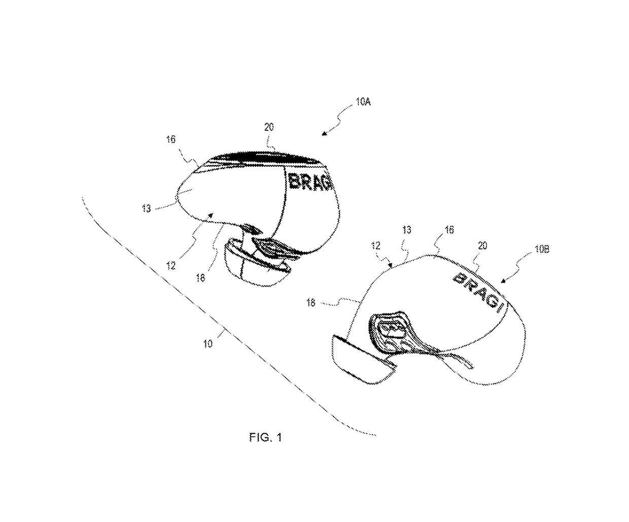 Magnetic induction antenna for use in a wearable device