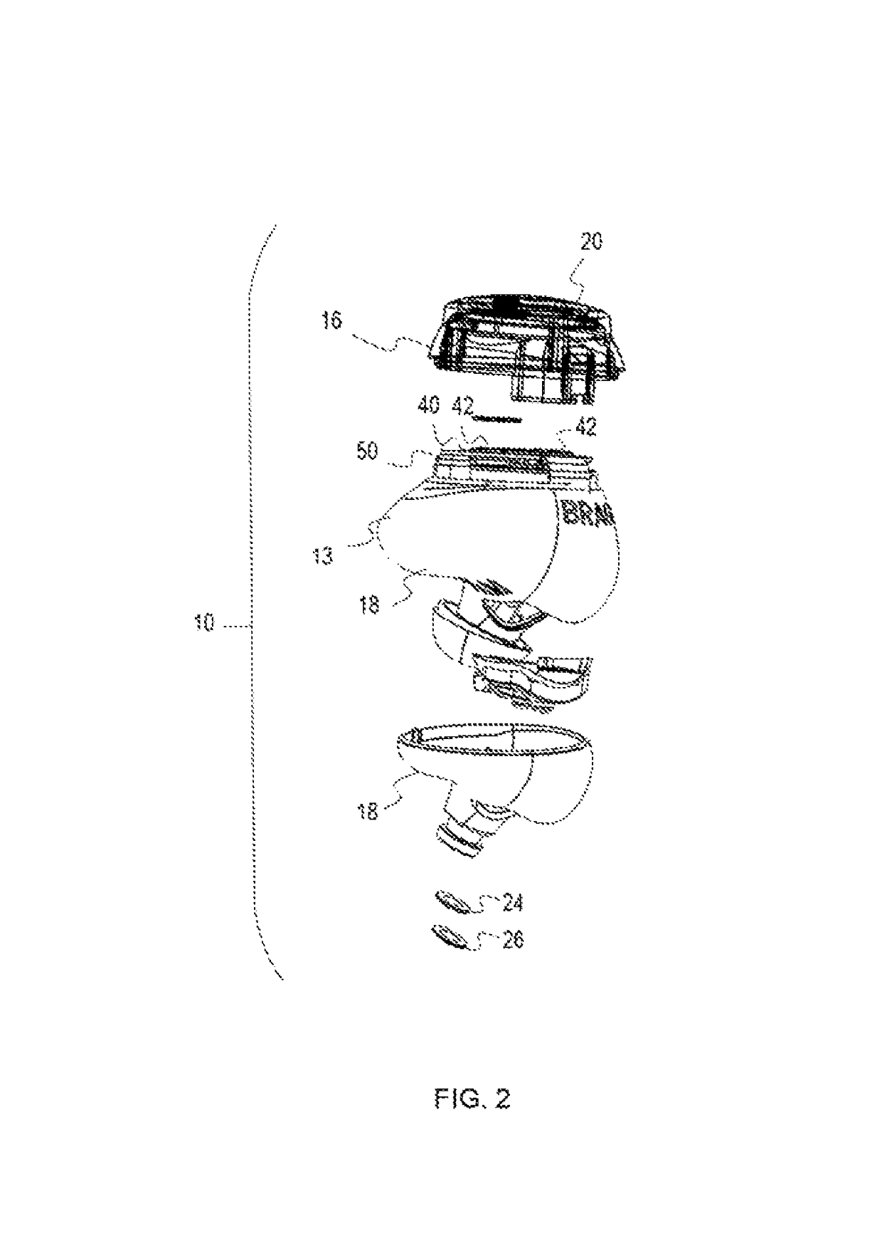 Magnetic induction antenna for use in a wearable device