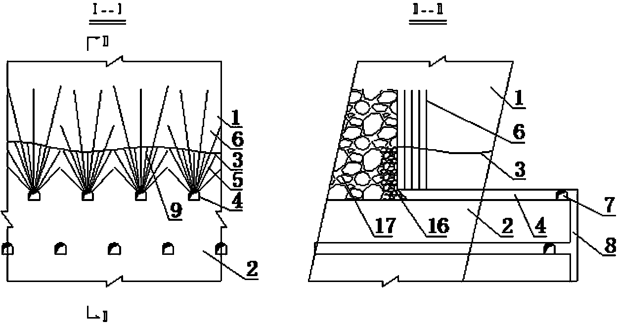 Method for forming covering layer by stope caving method