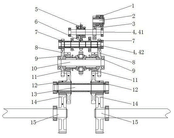 A Differential Type Crawler Combine Harvester Gearbox