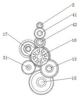 A Differential Type Crawler Combine Harvester Gearbox