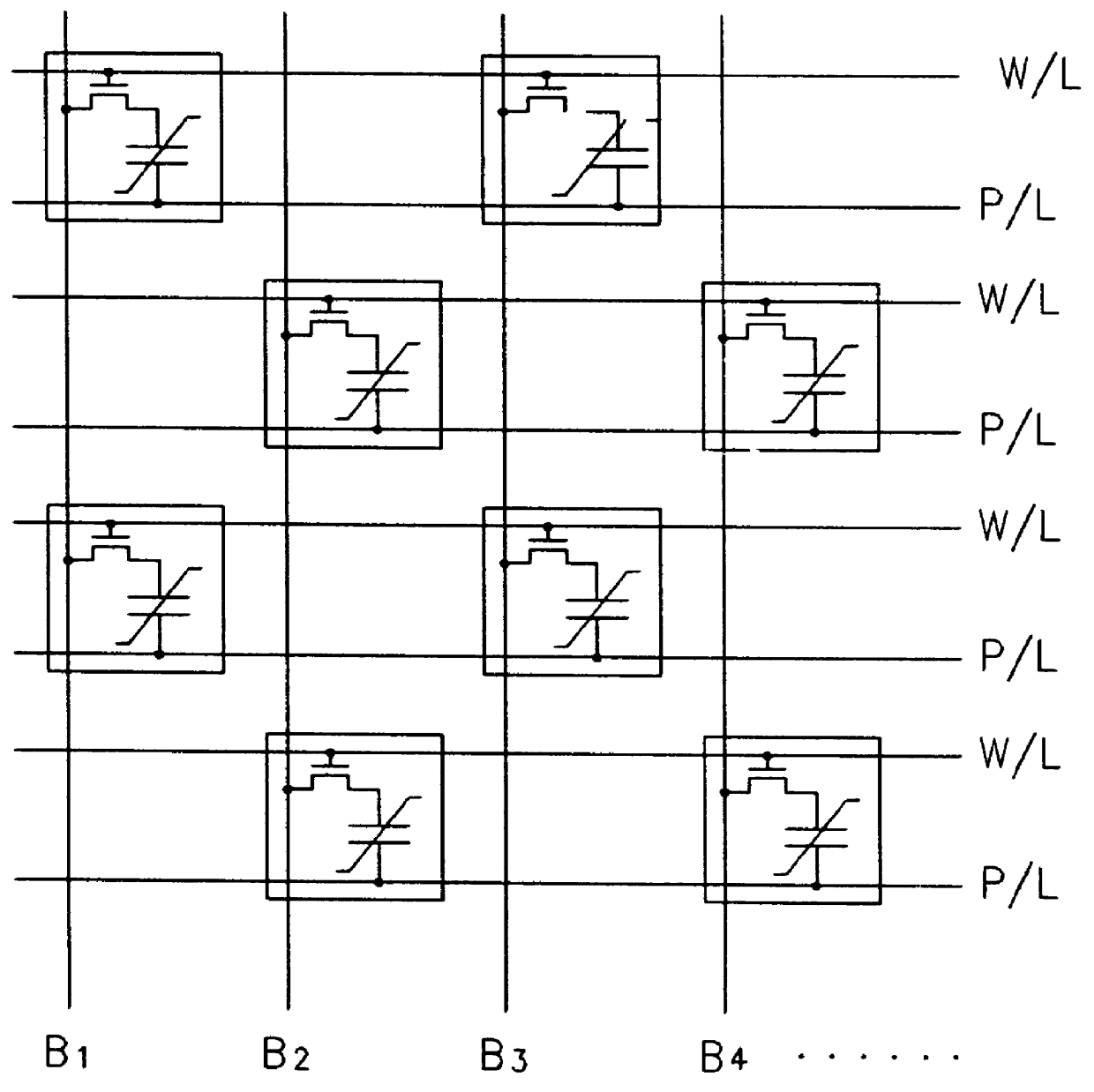 SWL ferroelectric memory and circuit for driving the same