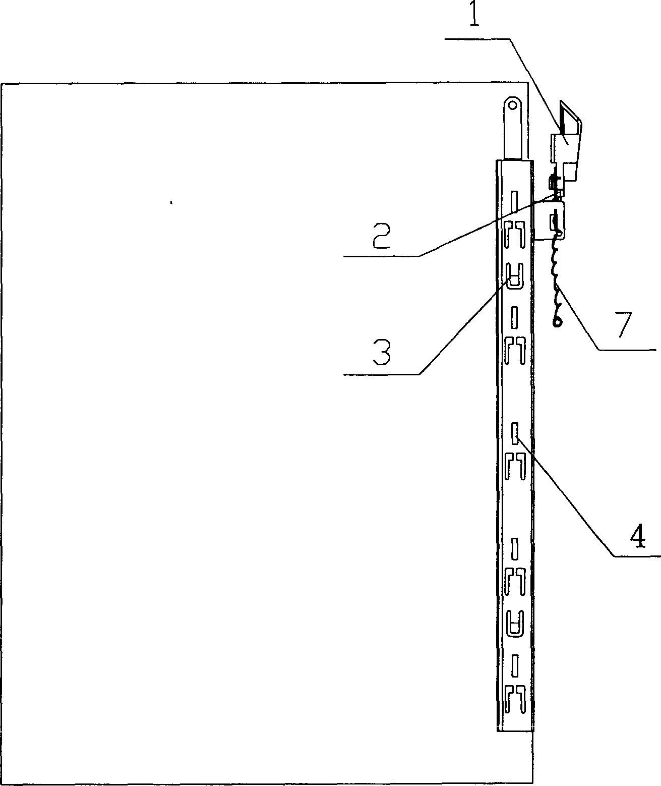 One key opened computer host casing structure
