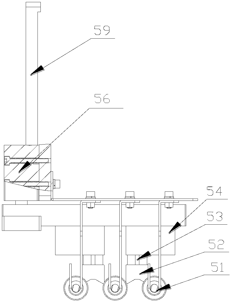 Positioning device and positioning method for inserting lead in firework paper drum