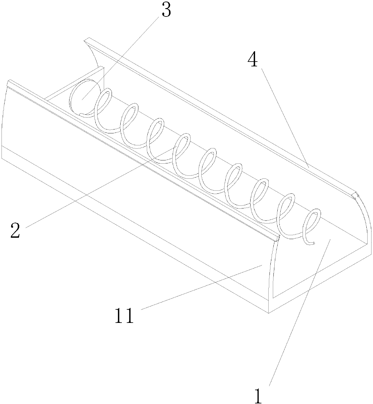 Spring type vending machine delivery mechanism