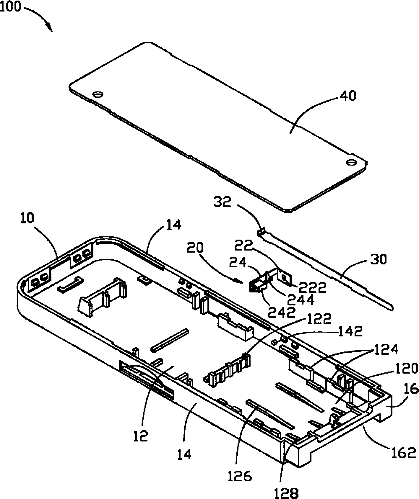 Chip card assembly and disassembly structure of electronic device