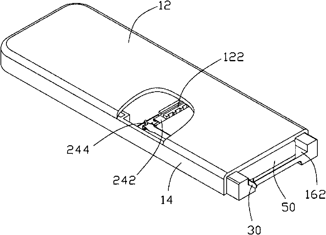 Chip card assembly and disassembly structure of electronic device