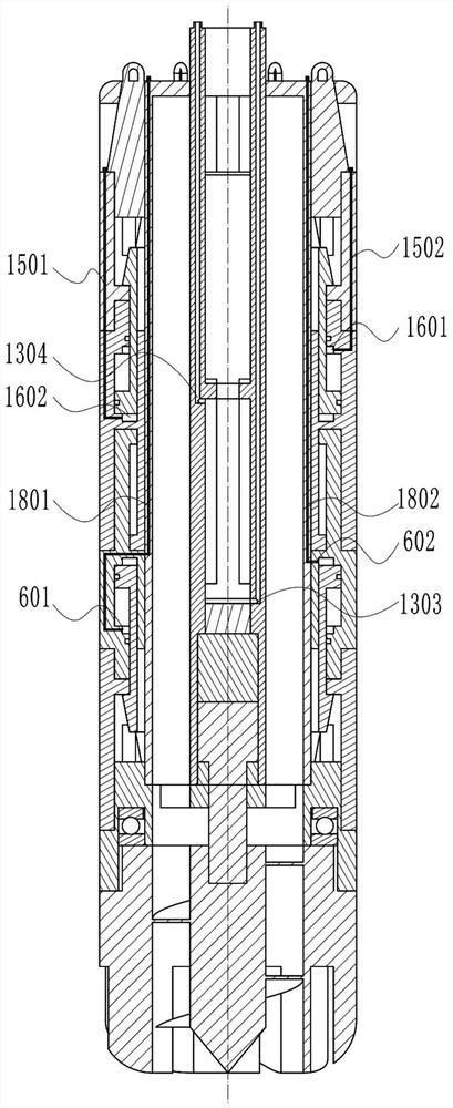 A seabed automatic drilling type piling device and method