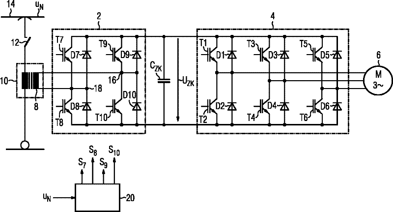 Method for functionally checking a vacuum switch of a traction inverter