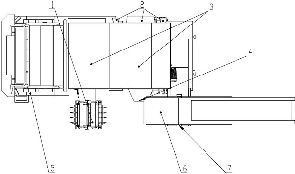 Road edge stone grooving and lofting all-in-one machine