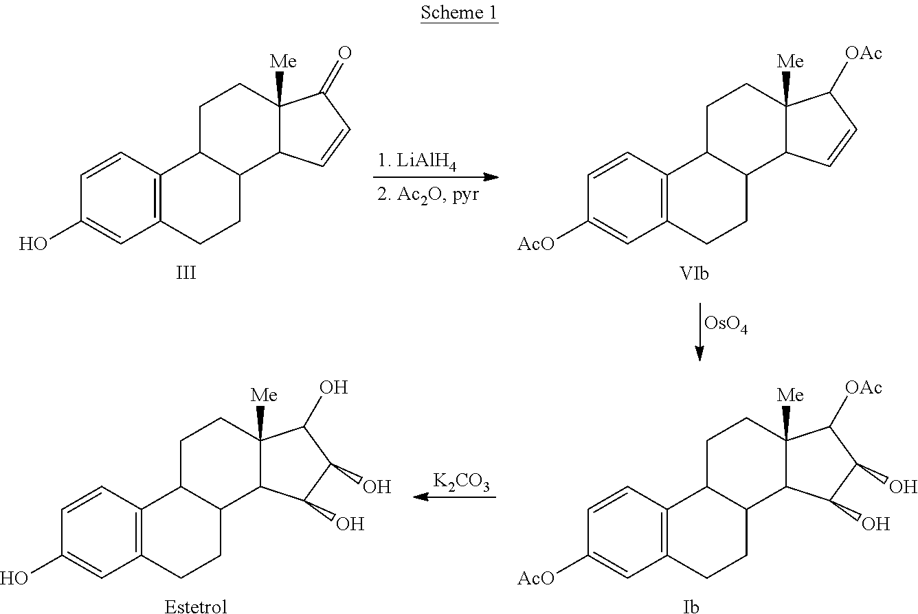 Synthesis of estetrol via estrone derived steroids