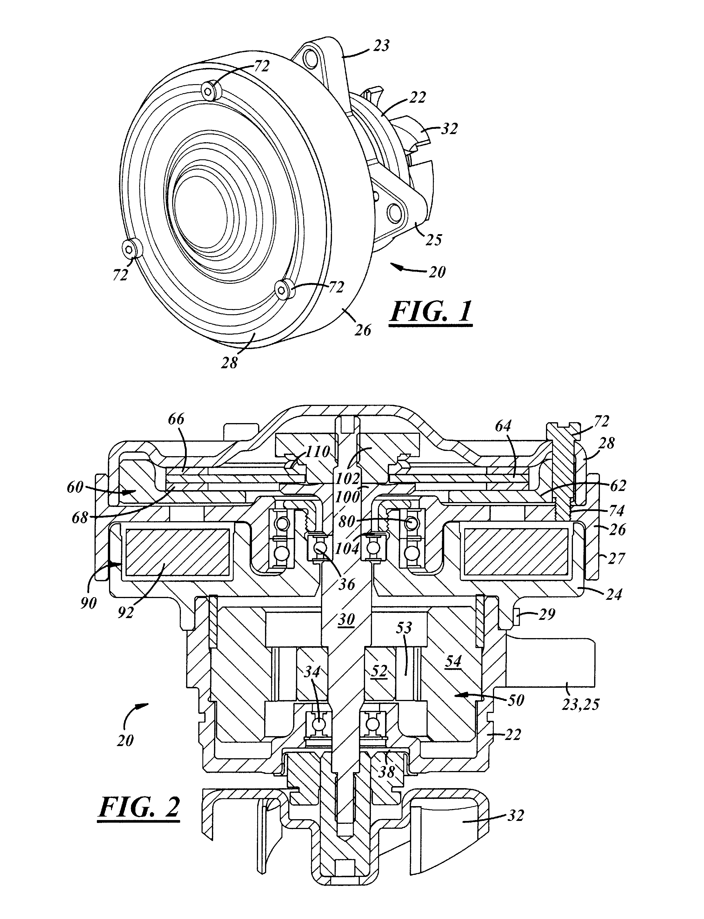 Fail-safe dry friction clutch for a coolant pump