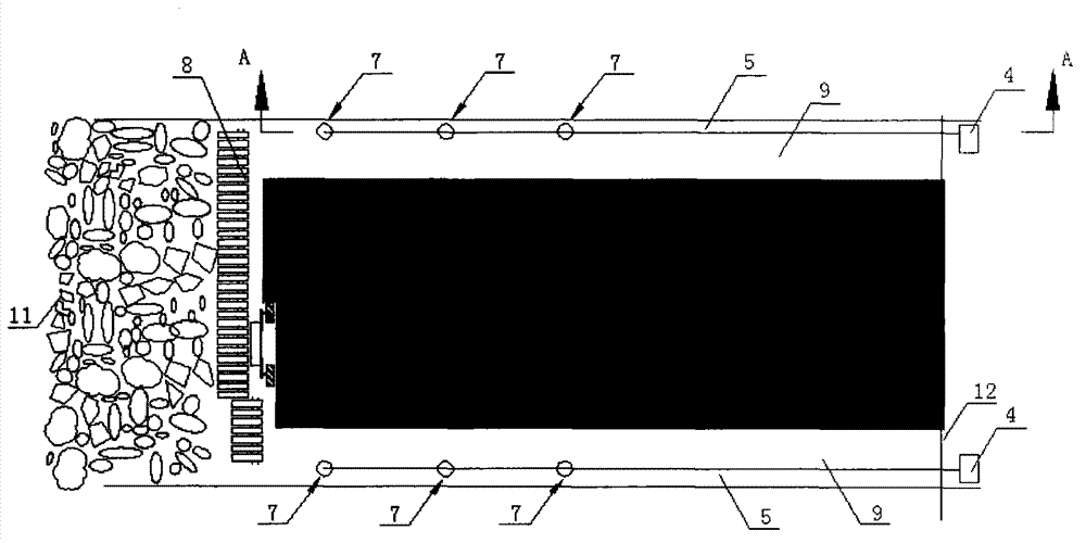 Coal mine goaf temperature monitoring method and monitoring device