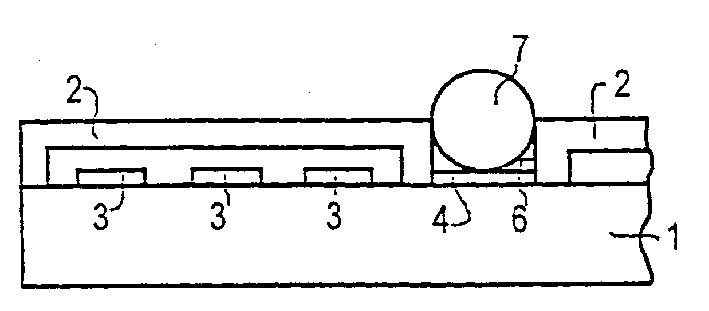 Process for producing contacts on electrical components suitable for flip-chip assemble